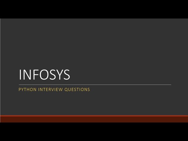 Infosys Python Interview Questions Experienced #python #pythonprogramming