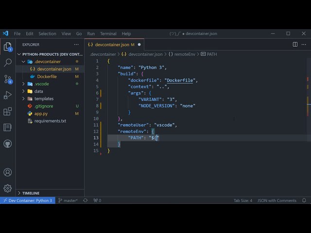 How to modify the PATH variable in a dev container