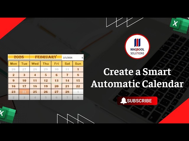 📅 Automatic Calendar | Smart & Professional Format