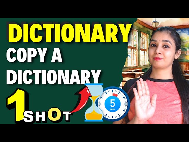 PYTHON: Copy a Dictionary into Another | Class 12 CS Masterclass in 5 Minutes! #cbse #caclass12