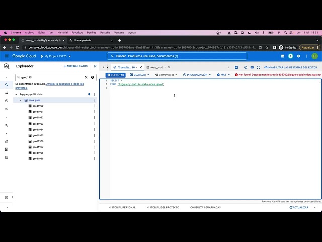 BigQuery - Uso de Tablas Comodin