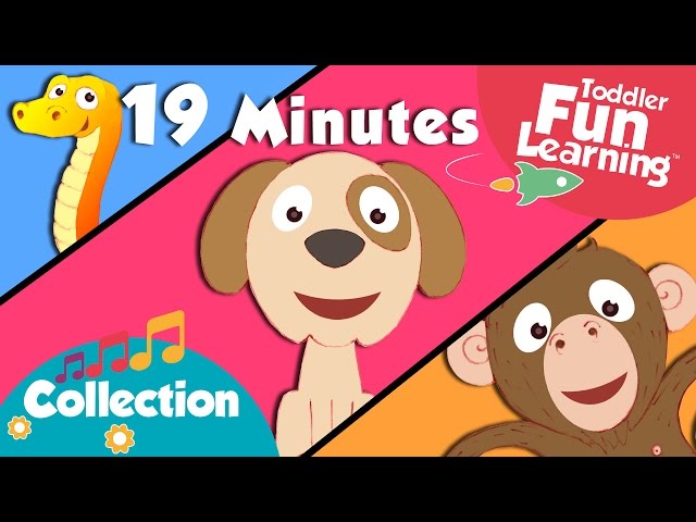 The Animal Sounds Song | Plus Lots More Nursery Rhymes | Toddler Fun Learning Compilation