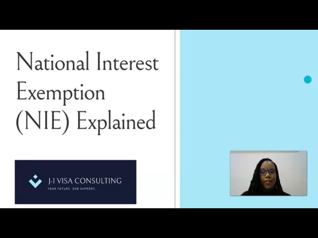How to Apply for National Interest Exception (NIE) || U.S. Travel Ban Exemption Explained || 2021