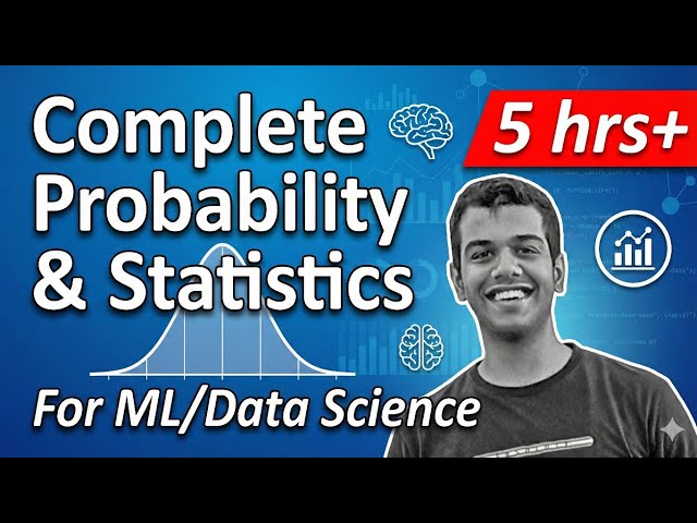 Complete Probability and Statistics for Machine Learning and Data Science in Hindi | Math for ai