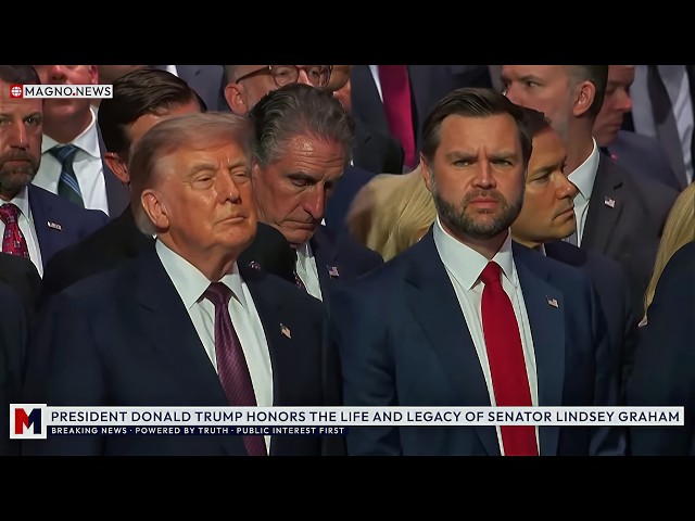 🇺🇸 President Trump Honors Senator Lindsey Graham's Life and Legacy at the National Cathedral [LIVE]