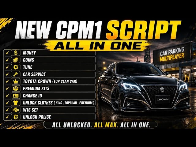 CPM VIP Script v4.9.10 | VIP Features Guide | Car Parking Multiplayer