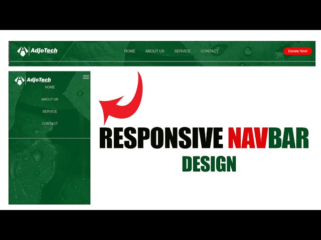 How To Create a Responsive Navbar Using HTML & CSS