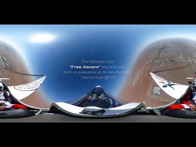 INSANE Man falls out of plane!  in 360 video - World's FIRST