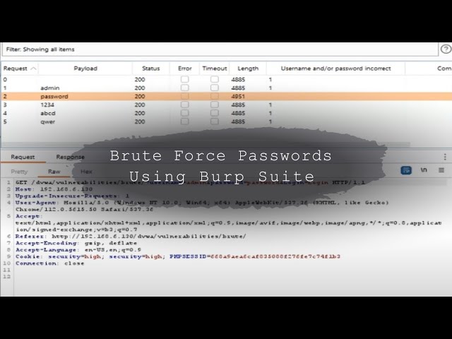How To Brute Force Passwords Using Burp Suite?