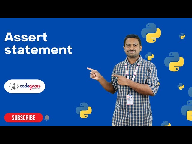 Assert Statement in Python | Python Tutorials - 2022 | Codegnan