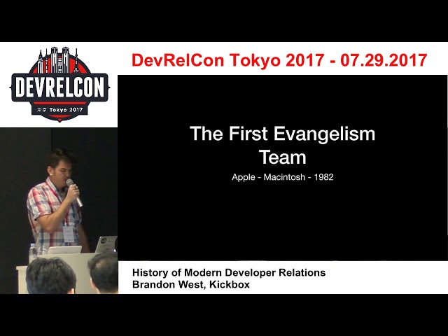 History of Modern Developer Relations by Brandon West, Kickbox