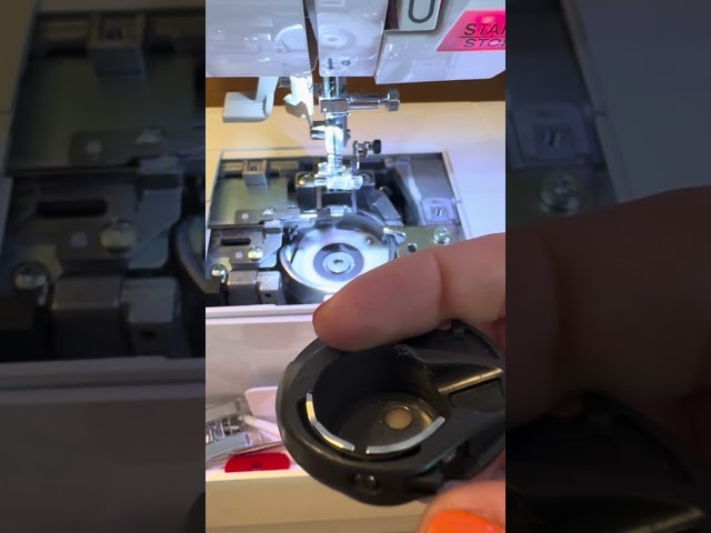 Quick tip: How to reinsert your bobbin case after cleaning! 🧵😊