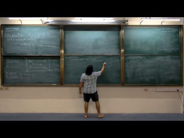 LP&CO 2026 Lecture-6: The maximum matching problem; alternating & augmenting paths; Berge's Lemma