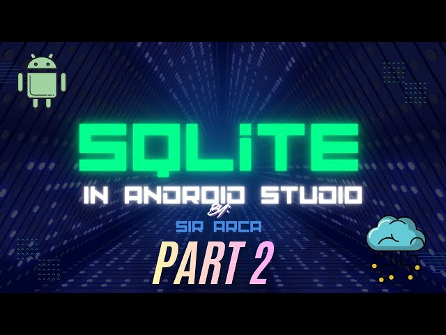 SQLite tutorial in Android Studio - Filipino - Part 1 #android  #programming  #androidstudio
