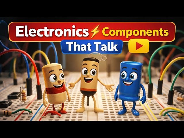 Electronics Components that Talk | Easy & Funny Learning #electroniccomponents #electronic 