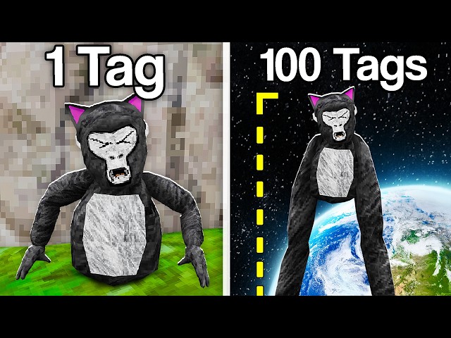 Gorilla Tag But Every Tag My Arms Grow...
