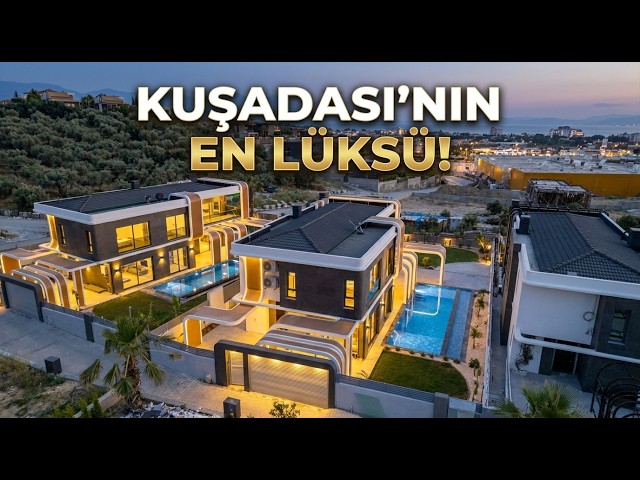Kuşadası Değirmendere'de Satılık Lüks Villa | 830 m² Arsa İçinde Full Deniz Manzaralı! #268