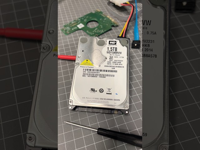 1.5TB Western Digital Hard Drive Not Working Data Recovery Repair - WD15NMVW