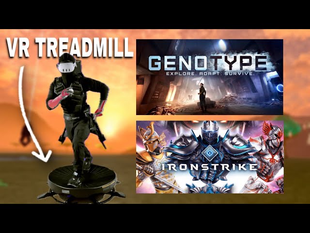 Using the CHEAPEST VR TREADMILL in virtual reality games.