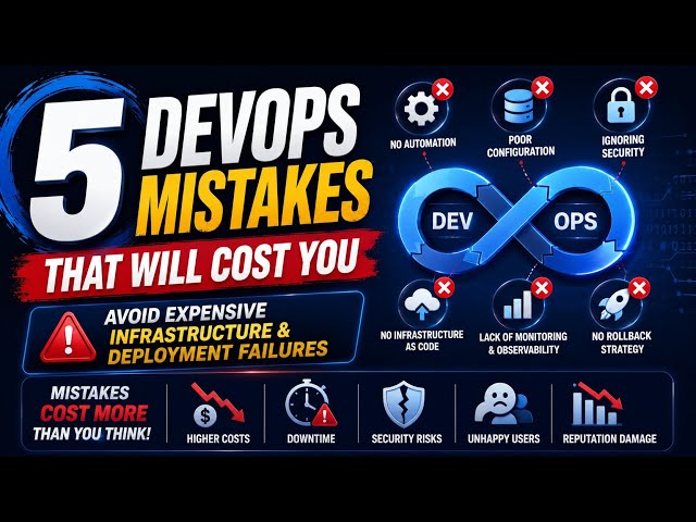 5 DevOps Mistakes That Will Cost You | Avoid Expensive Infrastructure & Deployment Failures | Uplatz