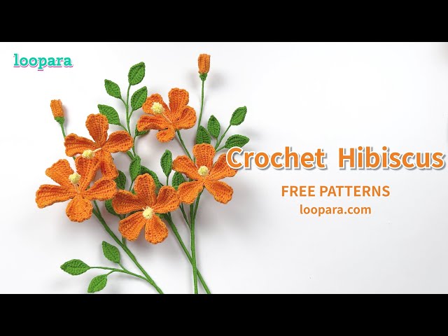 Crochet Hibiscus Flower - Free Pattern