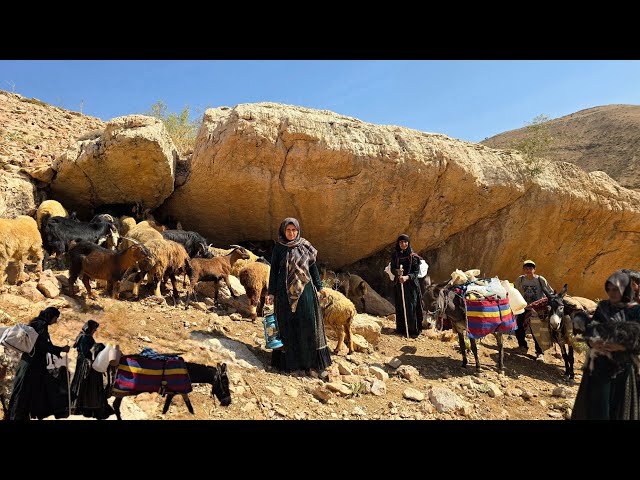 Nomadic migration and cave life | A family that took refuge in a mountain cave to survive