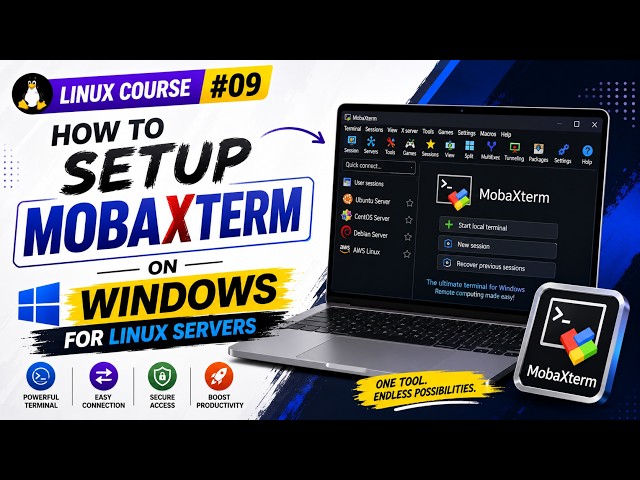 How to Install & Setup MobaXterm on Windows for Linux Servers | SSH Tutorial (2026)
