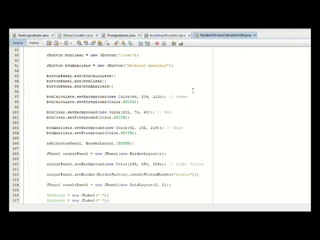 CSF12403 OBJECT ORIENTED (SYSTEM STRESS CALCULATOR )