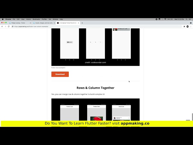 9. Flutter Row & Column Complete Tutorial | Flutter for Beginners #9