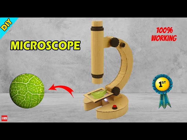How to Make Microscope with Cardboard | Science project