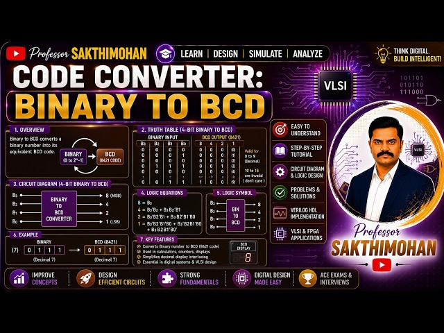 CODE CONVERTER - Binary to BCD