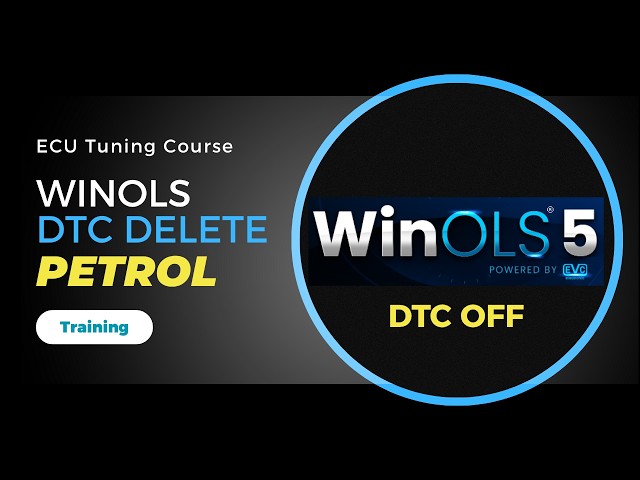 How to Remove Fault Codes with WinOLS (Petrol ECU Remapping Course  for DTC Off )