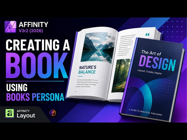 Creating a Book Using Affinity Layout Books Persona in Affinity V3r2 2026