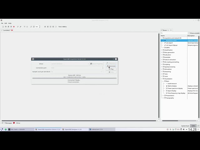 OpenViBE Aquisition Server hello world