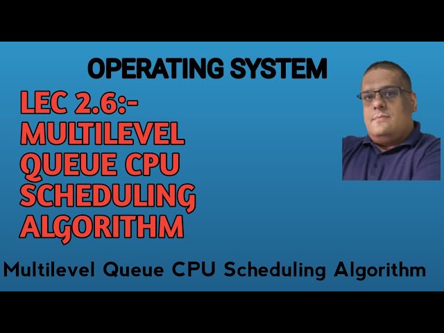 LEC 2.6:- Multilevel Queue CPU Scheduling Algorithm 
