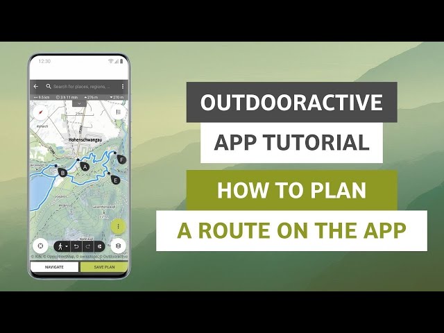 How to plan a route on Outdooractive - Android & iOS App Tutorial - Route Planner