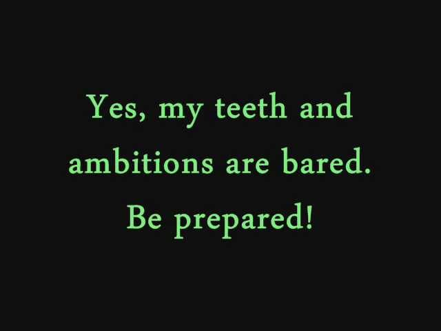 Be Prepared- The Lion King (lyrics)