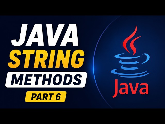 Java String Methods in Hindi | 7 Important String Methods | Java Tutorial Part 6