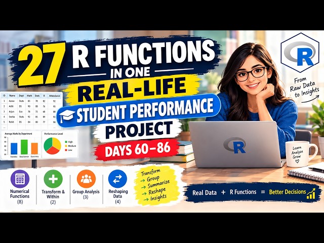 27 R Functions in One Real-Life Student Performance Project | Days 60–86