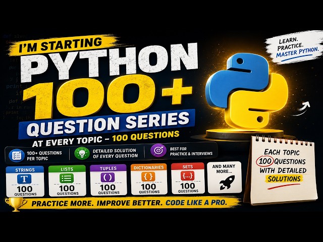 Master Python with 1000+ Questions | Strings, Lists, Tuples, Sets & More
