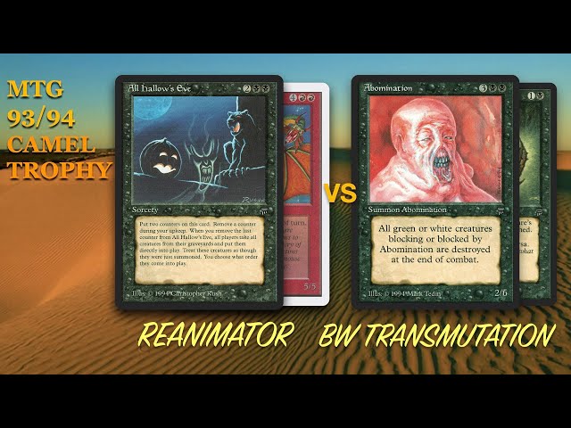 Reanimator vs BW Transmutation, Rnd 3 - Camel Trophy | OS Magic the Gathering MTG 93/94 | 650