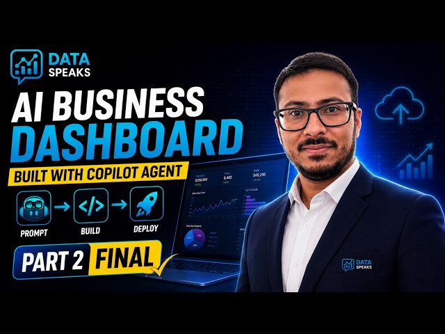 Build Complete AI Business Dashboard in Streamlit with GitHub Copilot Agent | End-to-End Tutorial