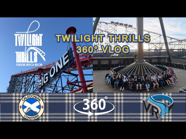 Blackpool Pleasure Beach Twilight thrills with Aviktas | May 2026 | 360° vlog