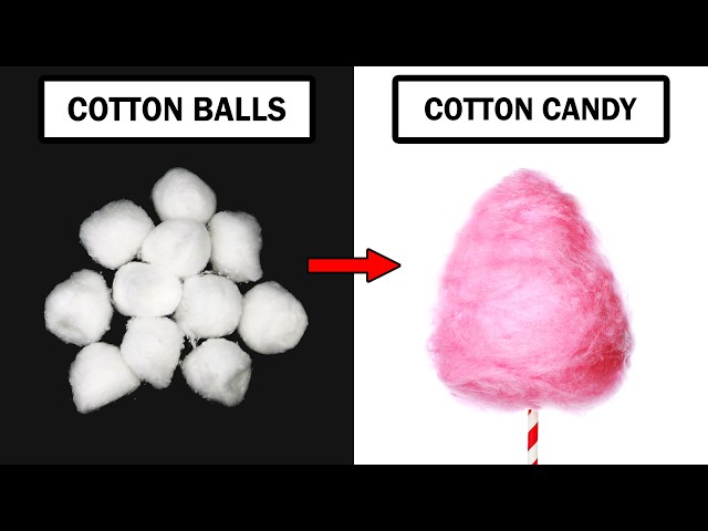Turning cotton balls into cotton candy