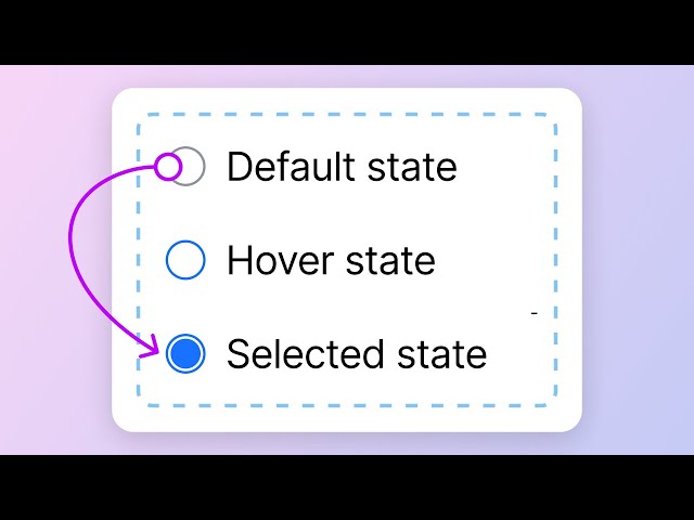 How to create an interactive radio button in Figma | Tutorial 2025
