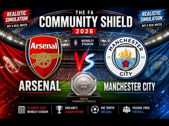 PES 2021 | Arsenal vs Manchester City – Community Shield | Simulation