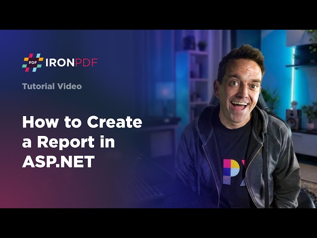 How to Create a Report in ASP .NET | IronPDF