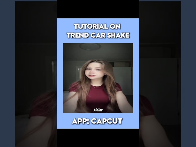 CAPCUT | Tutorial on trend car shake in capcut🔥 | #edit