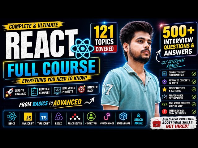 React JS Full Course in Bangla 2026 (Beginner to Advanced Masterclass) || Learn React JS in 2026