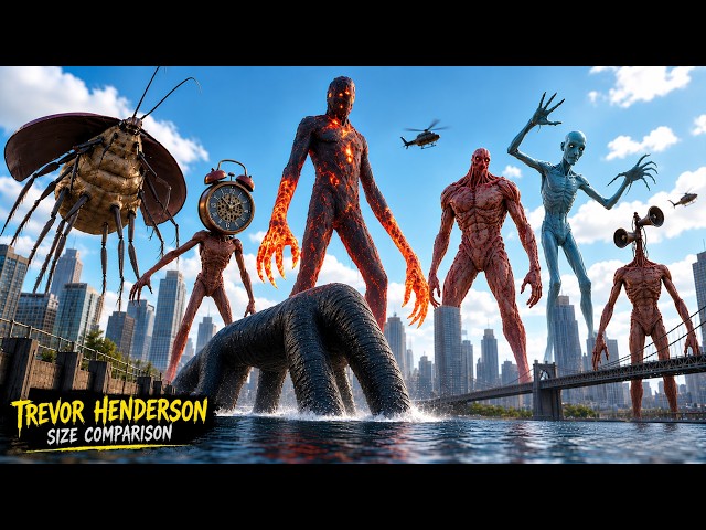Trevor Henderson Monster Size Comparison | First Person view in 3d